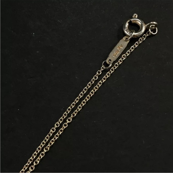 TIFFANY&CO. Silver 925 Splash Please Return to Heart Pendant Necklace - Picture 4 of 6